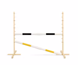 Hopphinder för Hobbyhäst med bommar 160cm - Black & Yellow