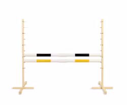 Hopphinder för Hobbyhäst med bommar 160cm - Black & Yellow