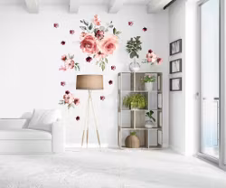 Väggklistermärke blommor