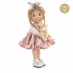 Stor handgjord docka 38 cm Aurelia