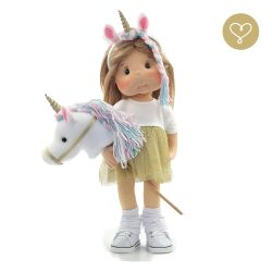 Stor handgjord docka 38 cm Evelin