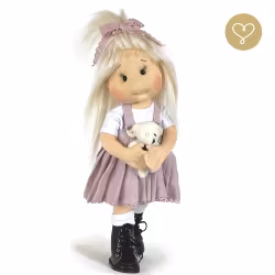 Stor handgjord docka 38 cm Klara