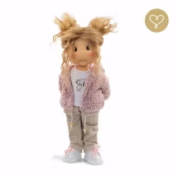 Stor handgjord docka 38 cm Lola