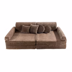 Meow premium barnsoffa möbelset brun