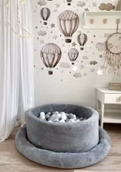 Bollhav Monio plysch grafit 200 bollar