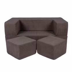 Meow barnsoffa möbelset aesthetic brun