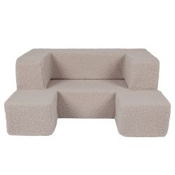 Meow barnsoffa möbelset bearly cream