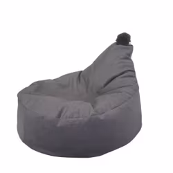 Sittsäck saccosäck Poof Monio velvet grå