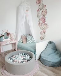 Sittsäck saccosäck Poof Monio velvet mint