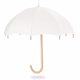Vägglampa i trä paraply