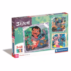 Clementoni Lilo and Stitch Maxi Pussel 3x48 bitar