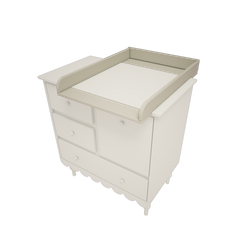 Skötbord Babushka Wood Luck Olive