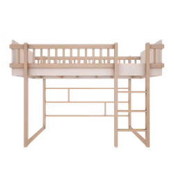 Loftsäng 90x200 cm Basic Wood Luck Vit