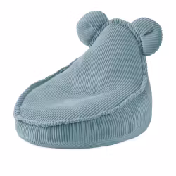 Plush Nest Saccosäck Sittsäck Teddy Premium Corduroy Blå