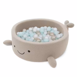 Bollhav Shelly Boucle Whale MeowBaby Beige med 200 bollar
