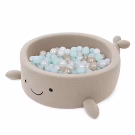 Bollhav Shelly Boucle Whale MeowBaby Beige med 200 bollar