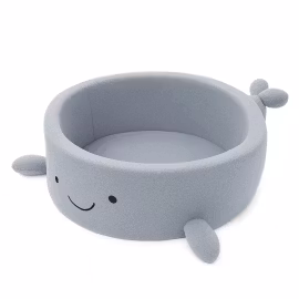 Bollhav Shelly Boucle Whale MeowBaby Blå med 200 bollar