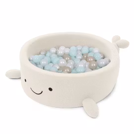 Bollhav Shelly Boucle Whale MeowBaby Cream med 200 bollar