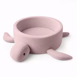 Bollhav Shelly Boucle Turtle Ball Pit MeowBaby Rosa med 200 bollar