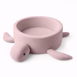 Bollhav Shelly Boucle Turtle Ball Pit MeowBaby Rosa med 200 bollar