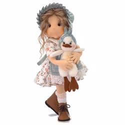 Stor handgjord docka 38 cm Algoria