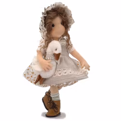 Stor handgjord docka 38 cm Almira