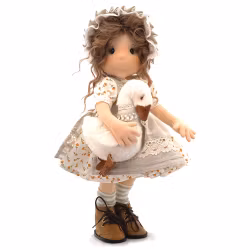 Stor handgjord docka 38 cm Almira
