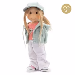 Stor handgjord docka 38 cm Sonia