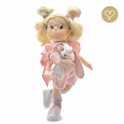 Stor handgjord docka 38 cm Idana