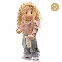 Stor handgjord docka 38 cm Dolly