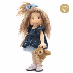 Stor handgjord docka 38 cm Kamila