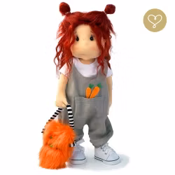 Stor handgjord docka 38 cm Carmen