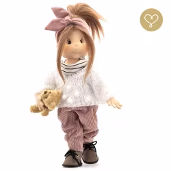 Stor handgjord docka 38 cm Mia