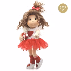 Stor handgjord docka 38 cm Walentina