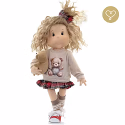 Stor handgjord docka 38 cm Hanna