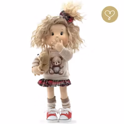 Stor handgjord docka 38 cm Hanna