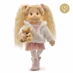 Stor handgjord docka 38 cm Cajsa