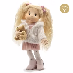 Stor handgjord docka 38 cm Cajsa