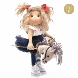 Stor handgjord docka 38 cm Christina