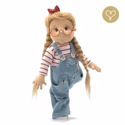 Stor handgjord docka 38 cm Iga