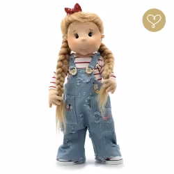 Stor handgjord docka 38 cm Iga