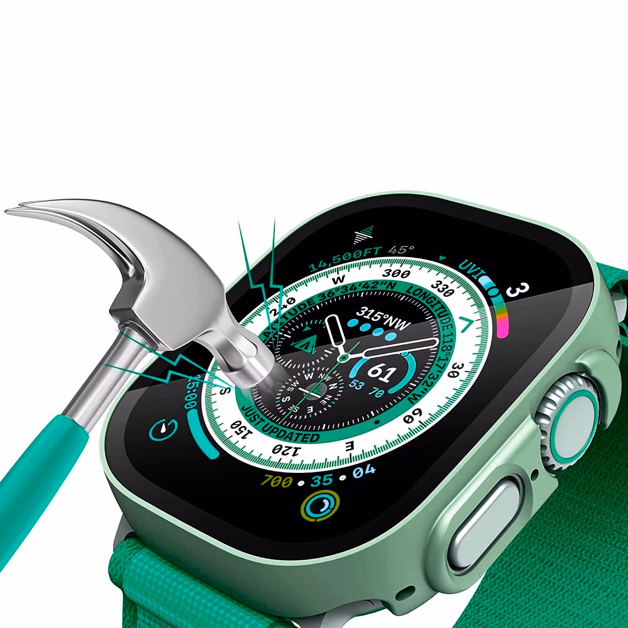 Shiny Green • Apple Watch Ultra Skal