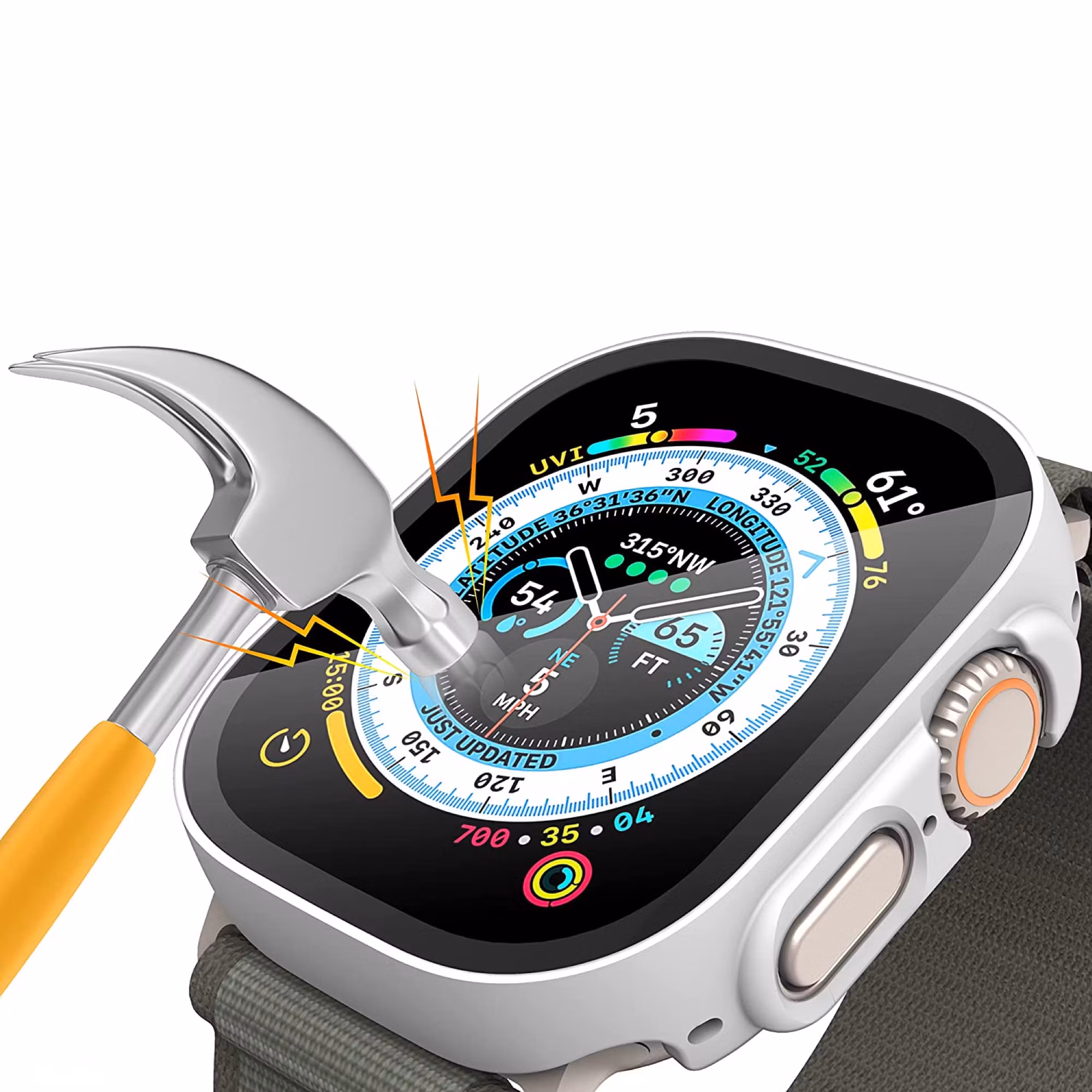 White • Apple Watch Ultra Skal