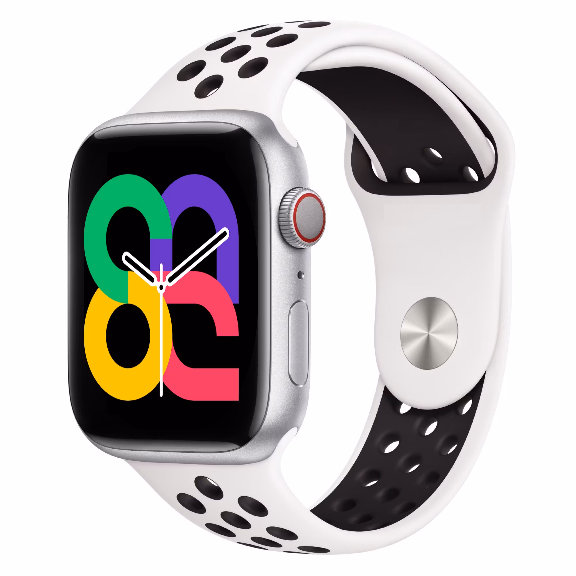 Summit White / Black - Sport Band • Apple Watch Armband