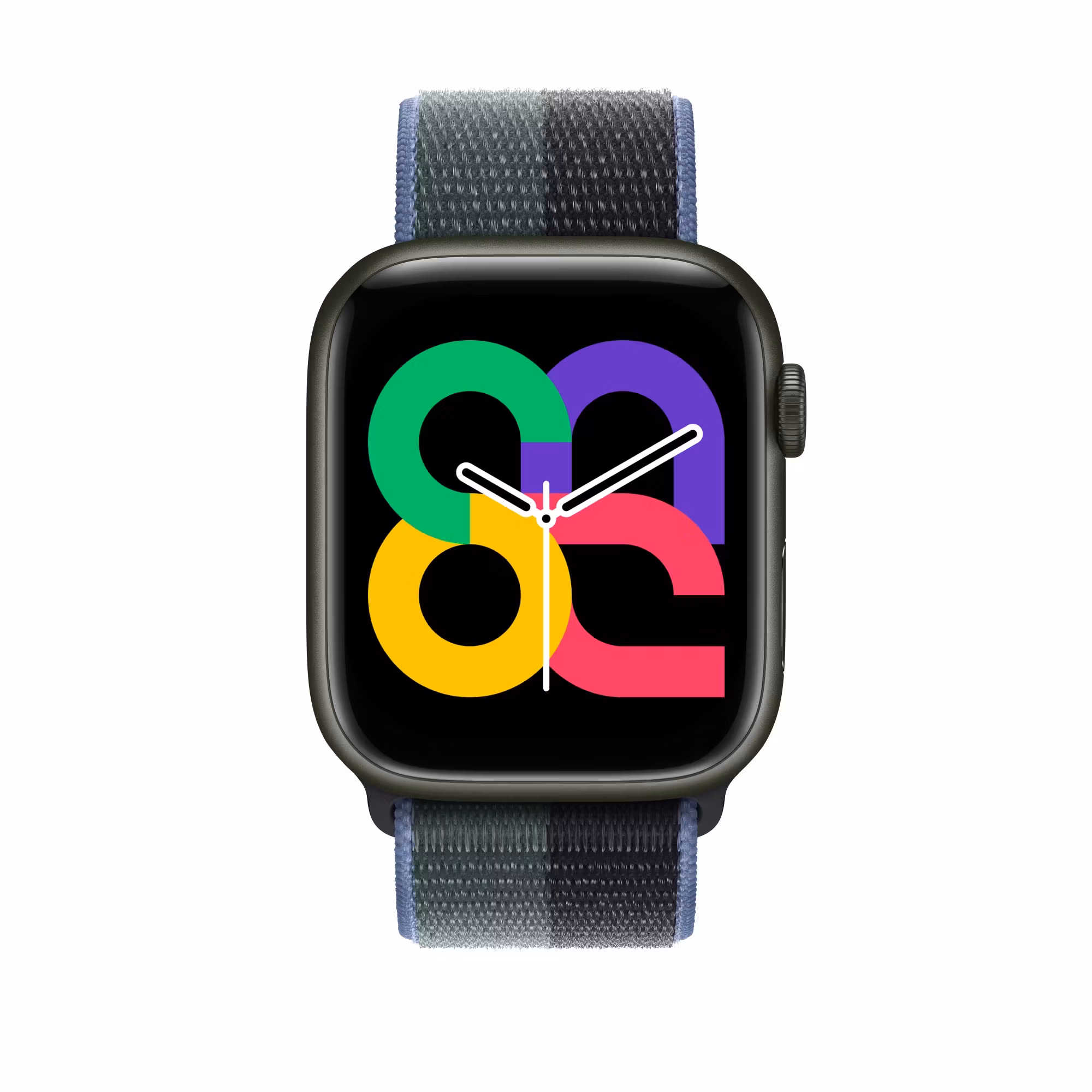 Midnight / Eucalyptus - Sport Loop • Apple Watch Armband