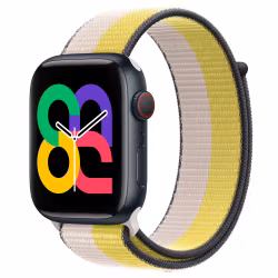 Oat Milk / Lemon Zest - Sport Loop • Apple Watch Armband
