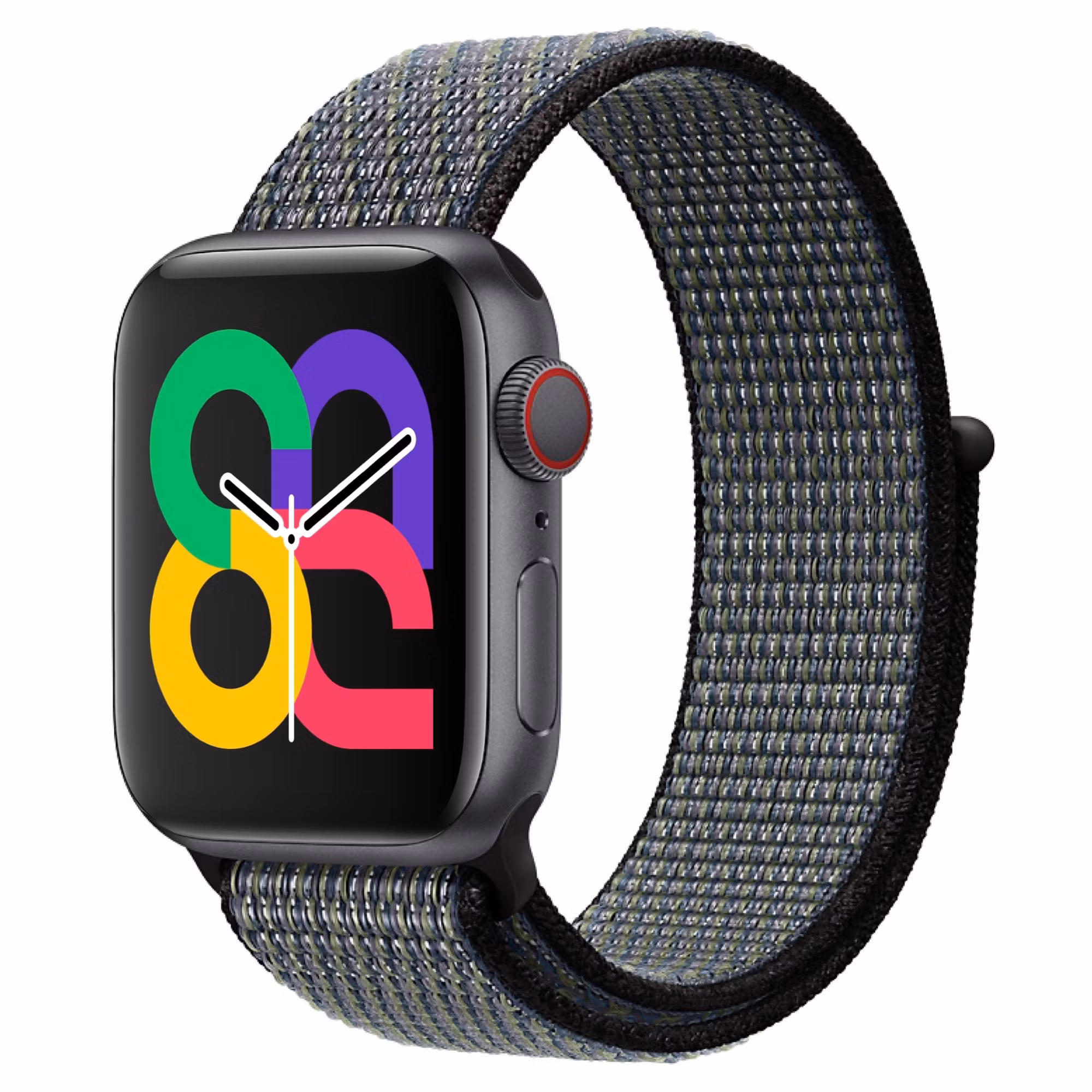 World Indigo / Lime Blast - Sport Loop • Apple Watch Armband