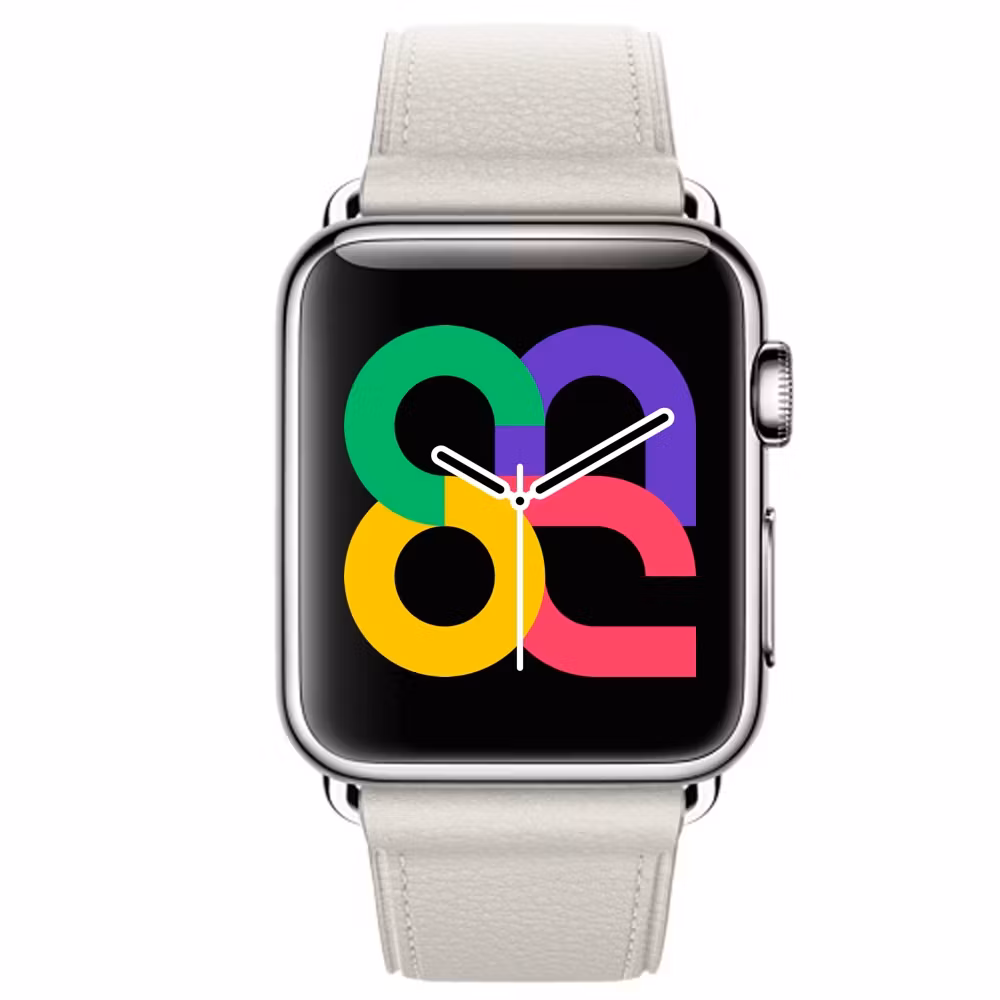 White - Classic Buckle • Apple Watch Armband