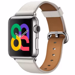 White - Classic Buckle • Apple Watch Armband