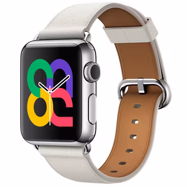 White - Classic Buckle • Apple Watch Armband